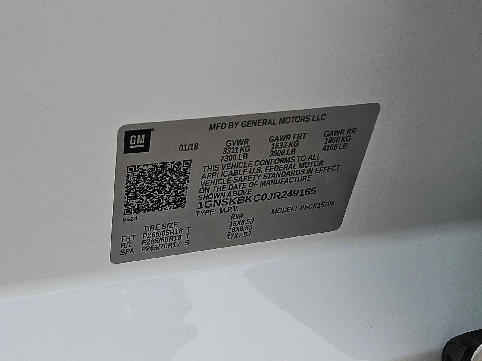 2018 Chevrolet Tahoe LT