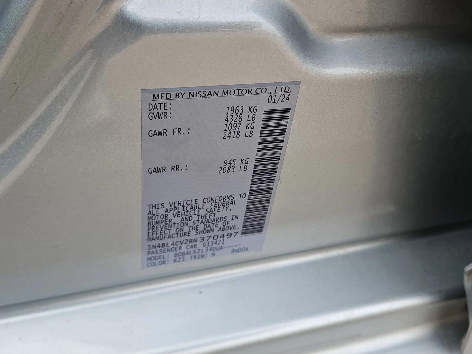 2024 Nissan Altima 2.5 SR