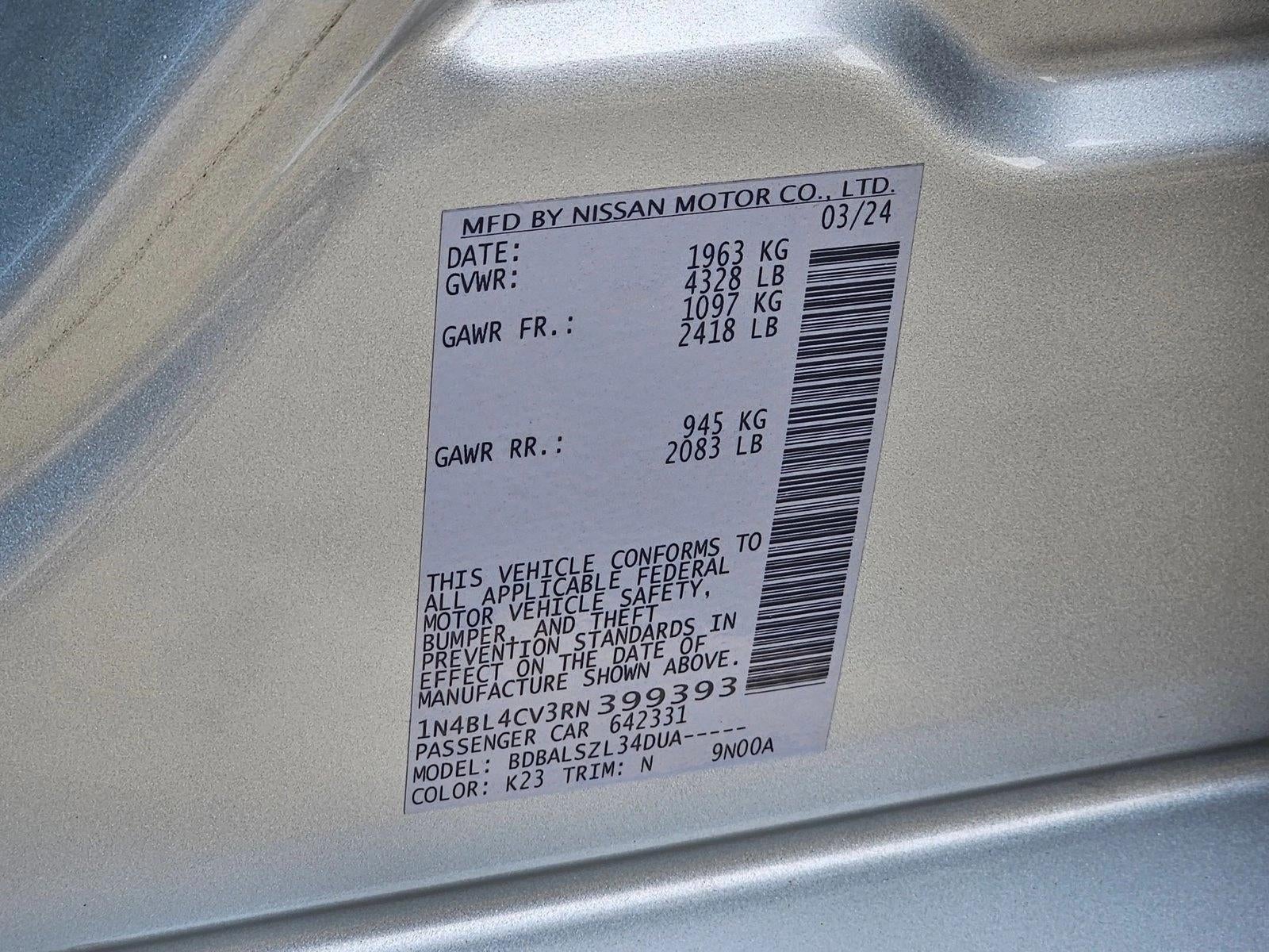 2024 Nissan Altima 2.5 SR