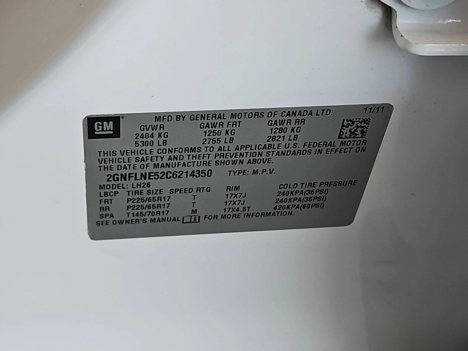 2012 Chevrolet Equinox LT w/2LT