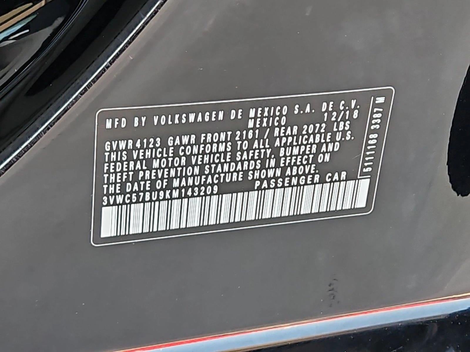 2019 Volkswagen Jetta 1.4T SE