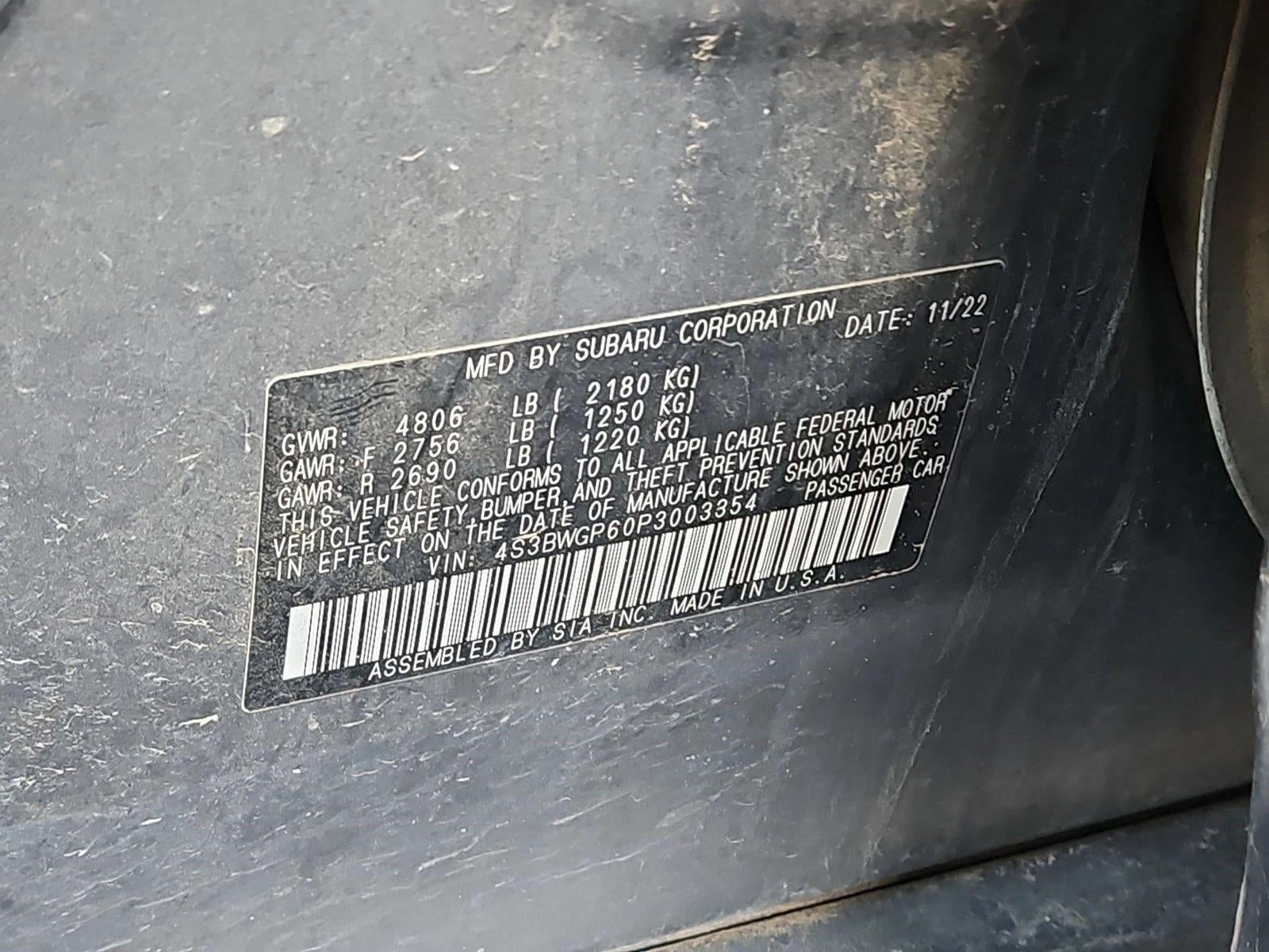 2023 Subaru Legacy Touring XT