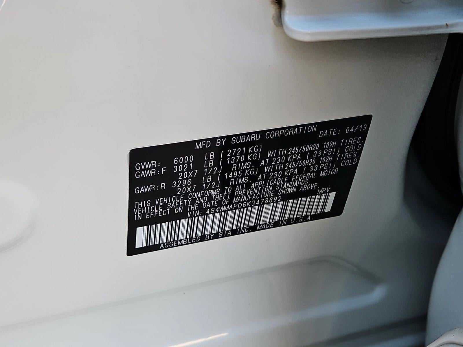 2019 Subaru Ascent Limited