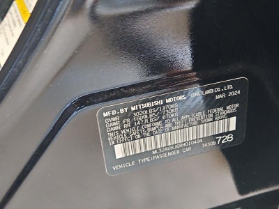 2024 Mitsubishi Mirage ES