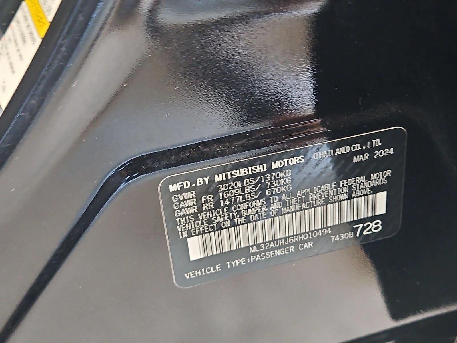 2024 Mitsubishi Mirage ES