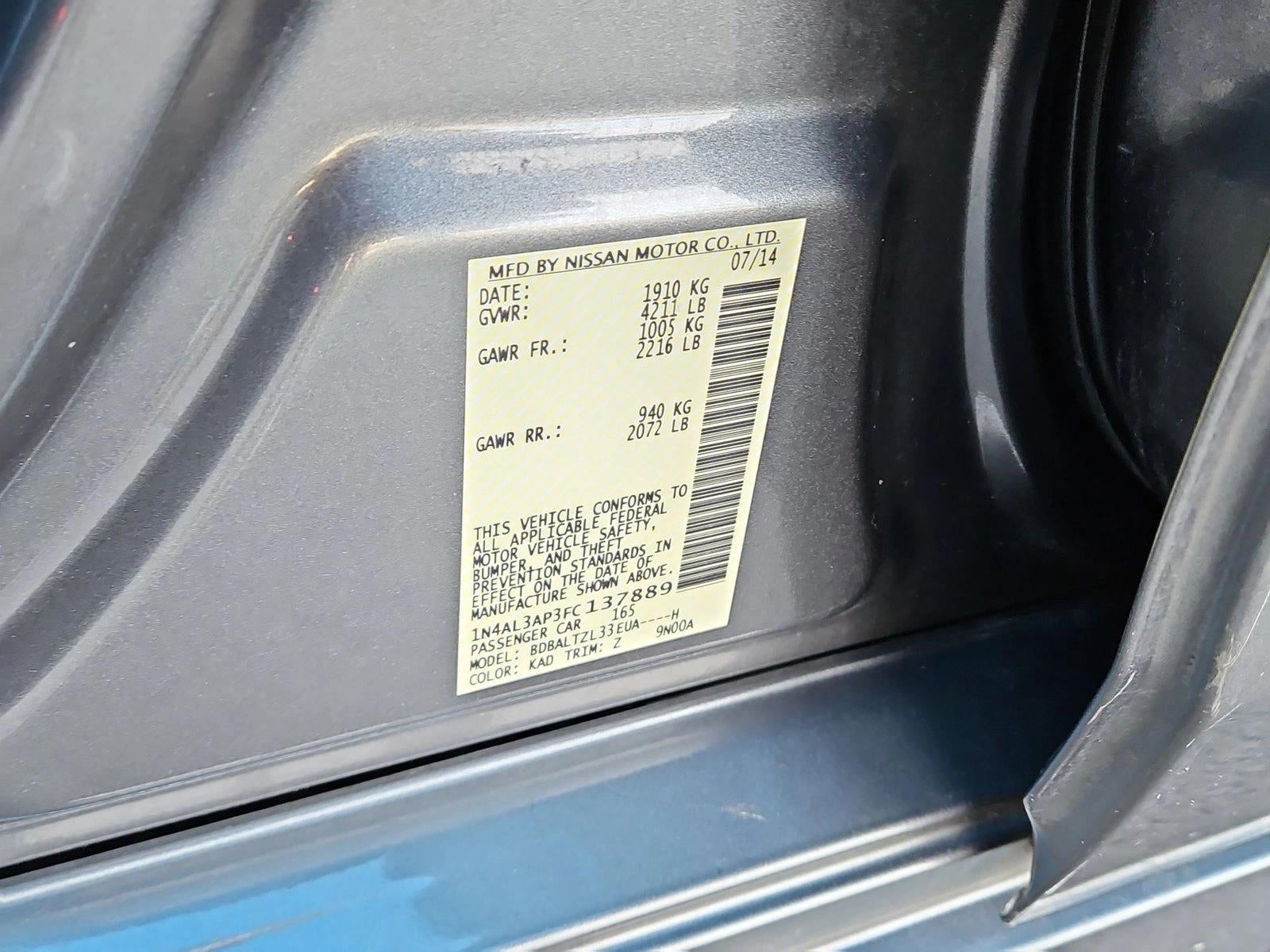 2015 Nissan Altima 2.5 SL