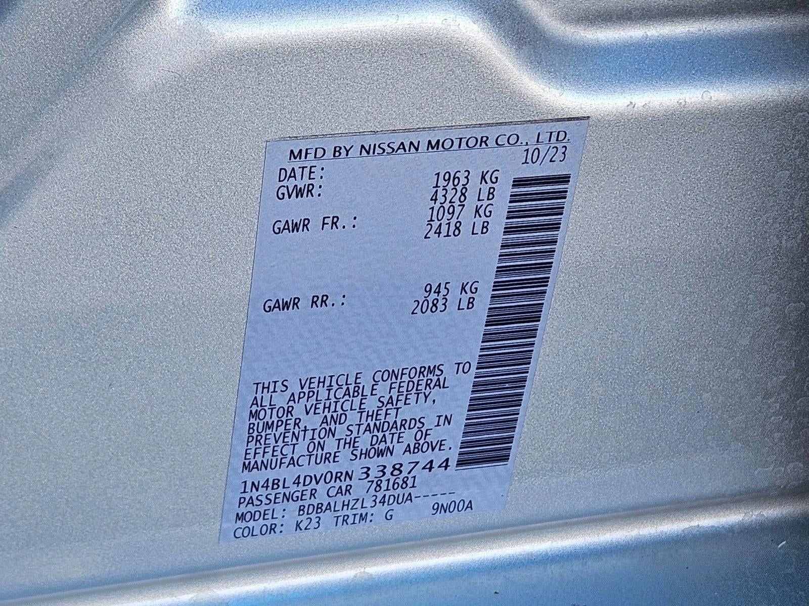 2024 Nissan Altima 2.5 SV