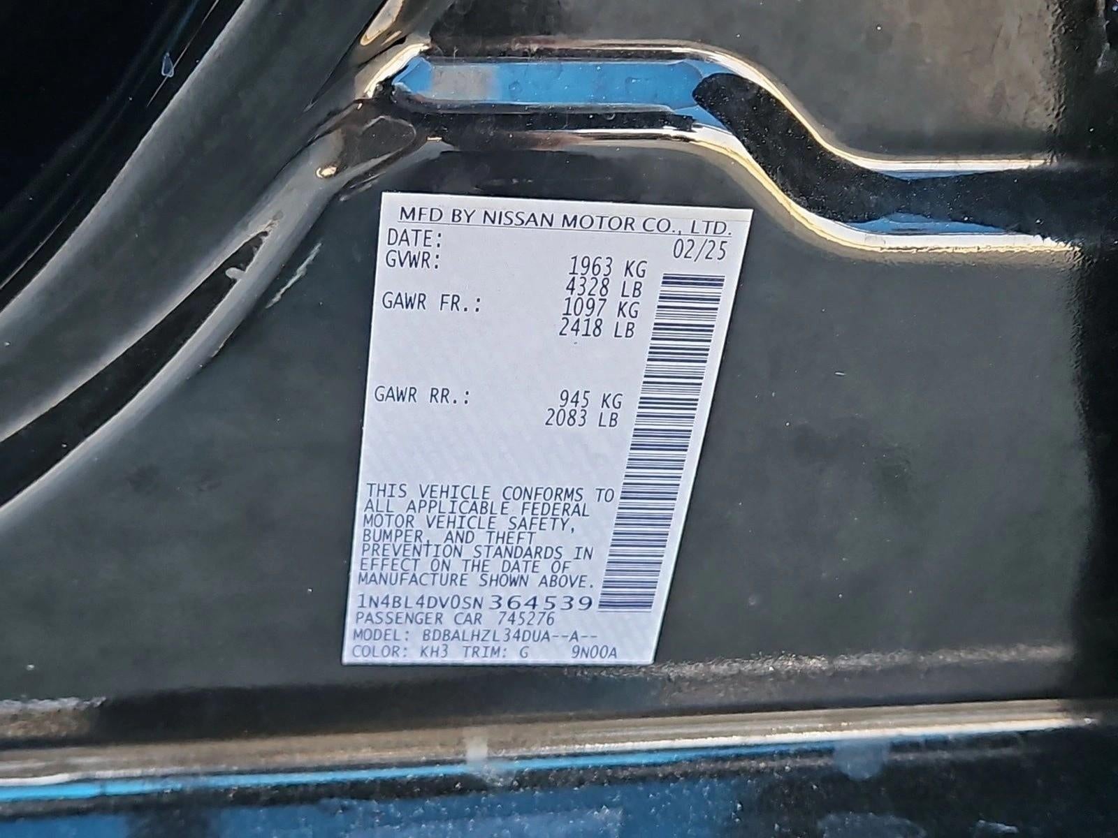 2025 Nissan Altima SV