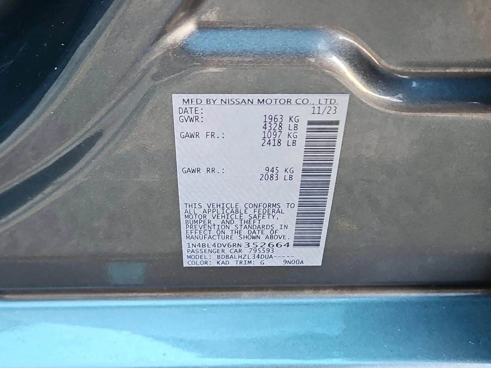 2024 Nissan Altima 2.5 SV