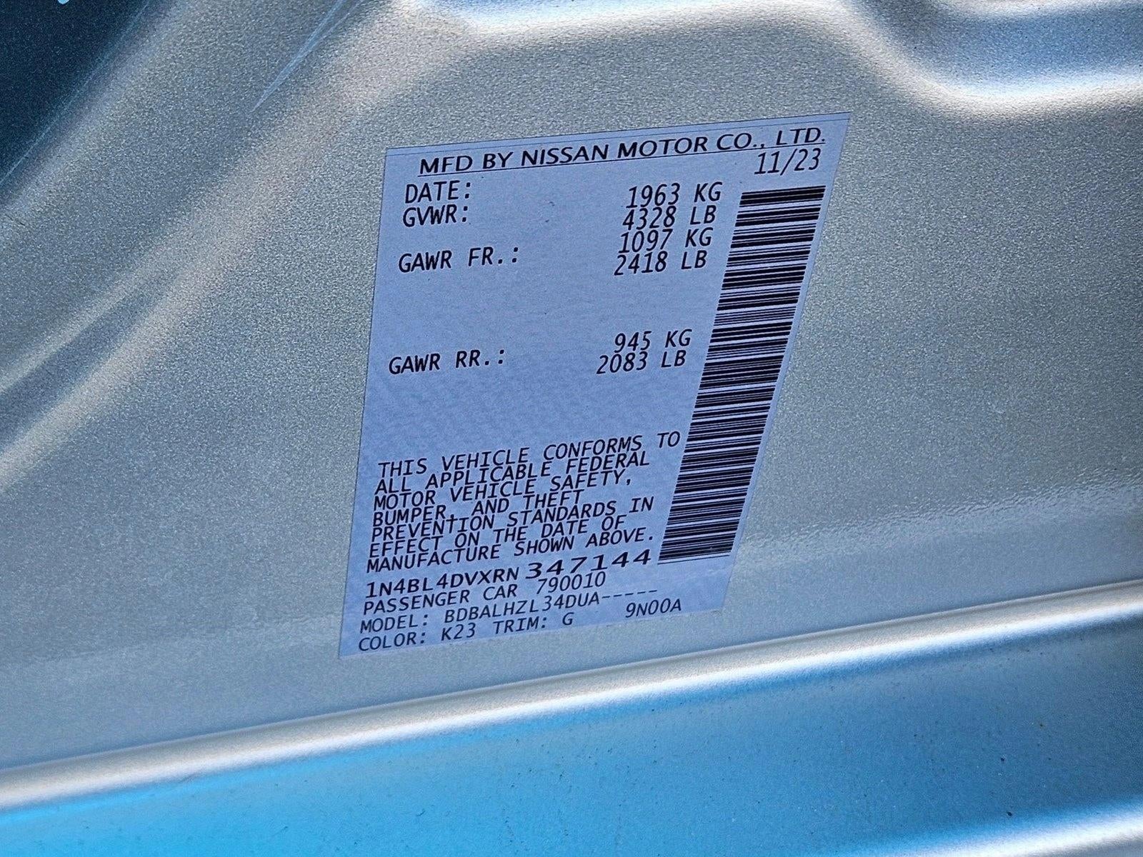 2024 Nissan Altima 2.5 SV