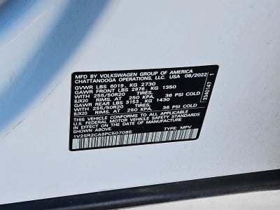 2023 Volkswagen Atlas 3.6L V6 SEL R-Line Black