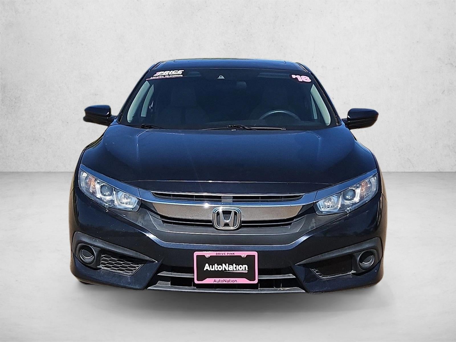 Used 2018 Honda Civic EX with VIN 2HGFC2F83JH578893 for sale in Amarillo, TX