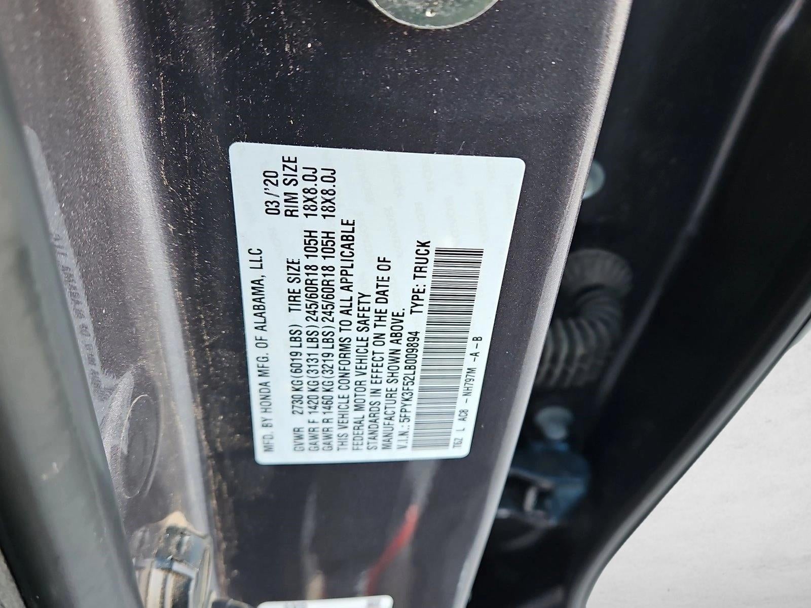 2020 Honda Ridgeline RTL