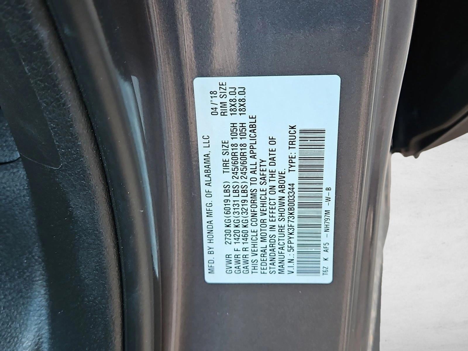2019 Honda Ridgeline RTL-E
