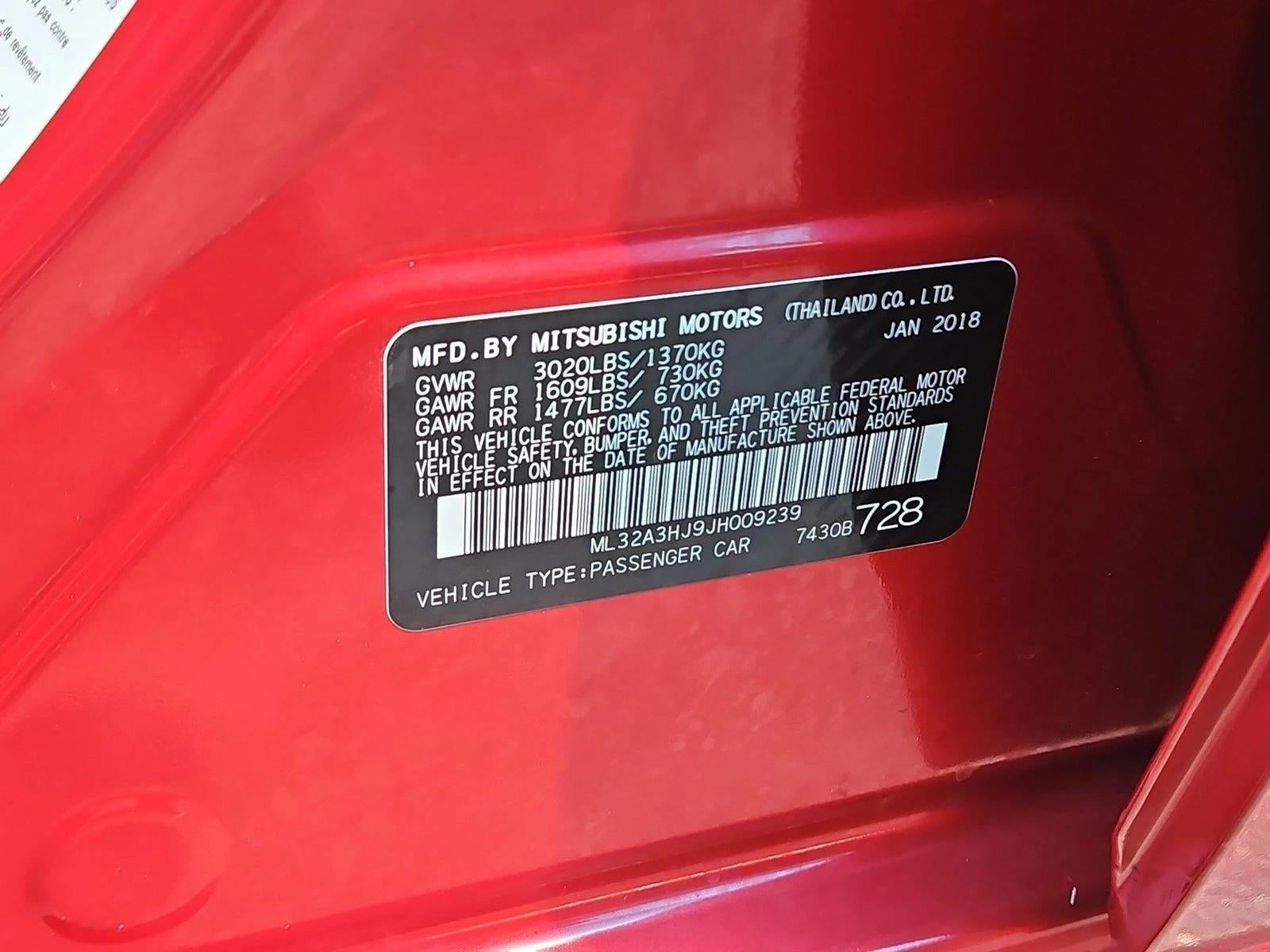 2018 Mitsubishi Mirage ES