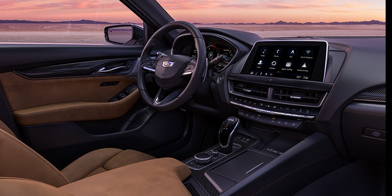 CT5 displays its luxurious interior seating