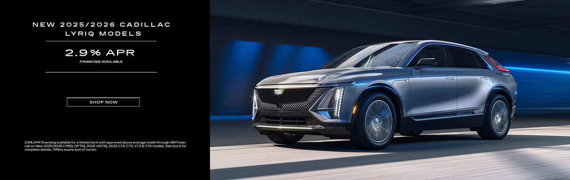 New 2025 and 2026 Lyriq 2.9% APR