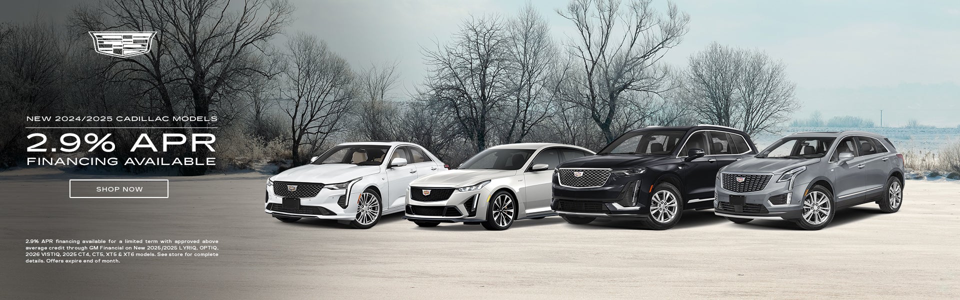 New 2024 and 2025 Cadillac Models 2.9% APR available