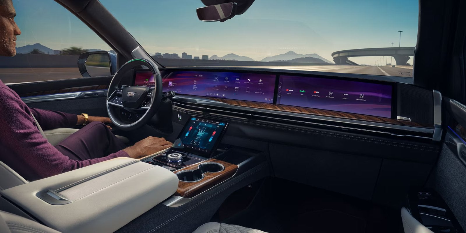 2027 Cadillac Escalade 55-inch curved display cockpit